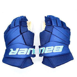 Bauer Pro Team - Gants Pro Stock (bleu roi/bleu bébé)